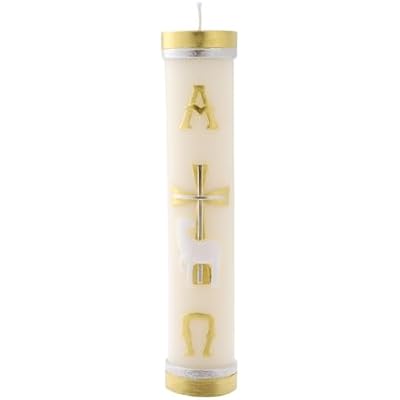 Religious Candles Catholic,Handmade Prayer Candles for Church Devotional Saint Blessed Mexican Gifts,Paschal Candle,Cirios Religiosos Catolicos,Cirio Pascual,Veladoras Mexicanas,Escapularios Catolicos