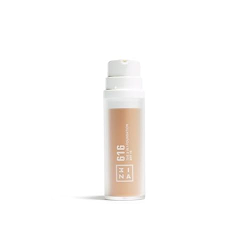3INA The 3-in-1 Foundation Liquid Foundation with SPF 15 12-Hour, Light to Medium Coverage Skincare, Concealer, Coverage in One 616 1.01 oz