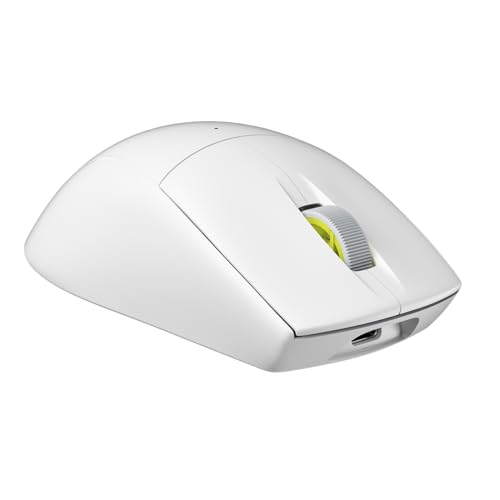 Corsair M75 AIR Wireless Ultra-Light FPS Gaming Mouse 26,000 DPI Ultra-Fast Input Symmetric Shape iCUE Compatible PC, Mac White