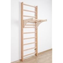 Stall Bar, Swedish Ladder Wall Bars Kombi-1-220, Children Home Gym, Gymnastic Sport Complex. 87"x31.5"