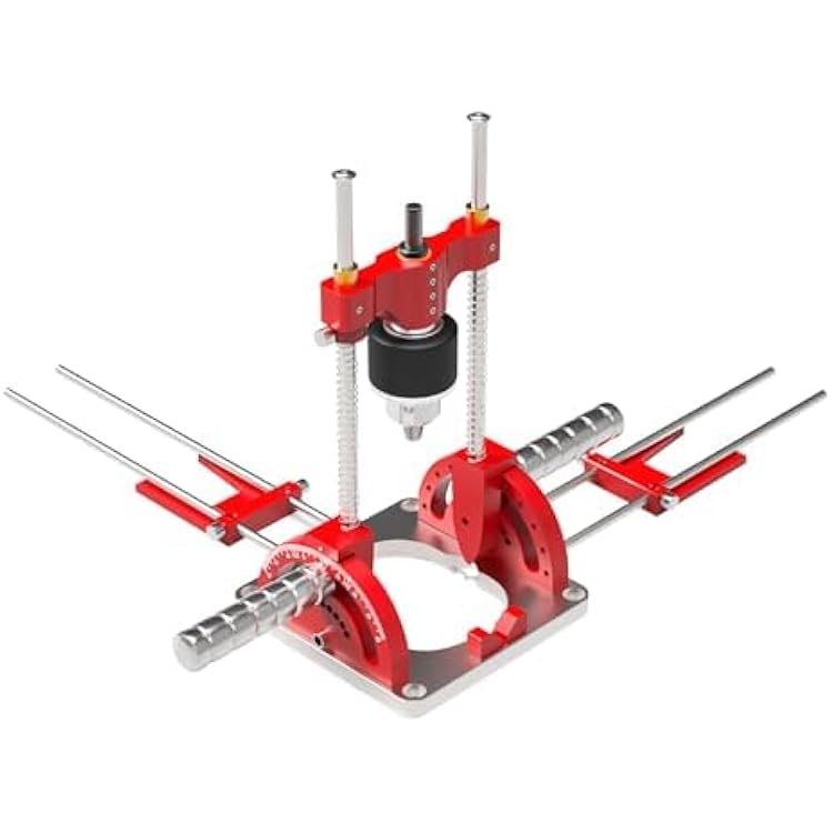 Portable Multi-Angle Drill Guide, Precision Multi-Angle Drill Guide for 116 - 12 Power Drills, 0 to 60 Angle Drill Guide Self-Centering Hand Drill Guide
