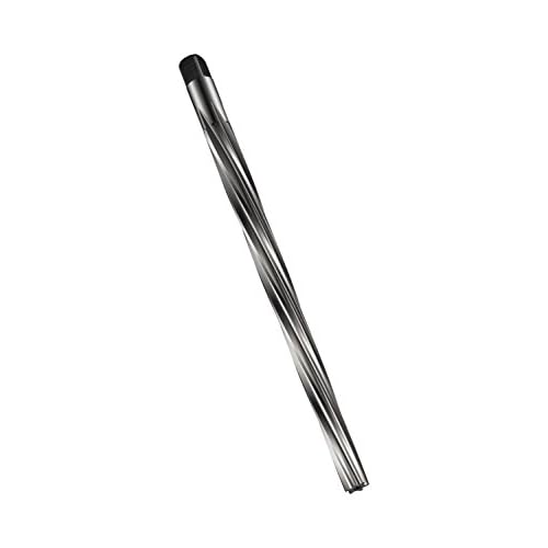 Dormer B95214.0 Hand Taper Pin Reamer, Bright Coating, High Speed Steel, Head Diameter 13.8 mm, Flute Length 210 mm, Full Length 255 mm