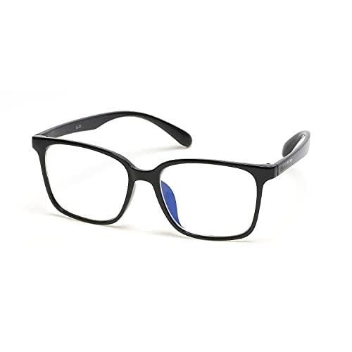 Kenneth Cole REACTION unisex adult Kc1503-b Blue Light Blocking Eyewear Frames, Shiny Black, 52mm US