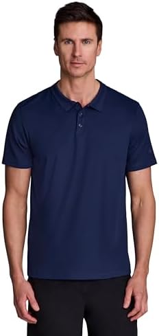 RBX Active Men's Golf Shirt, Short Sleeve Quick Drying Performance Polo Shirt