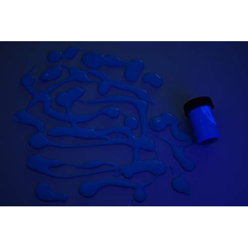 DirectGlow 34oz UV Blacklight Reactive Fluorescent Acrylic Paints Black