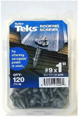 ITW Brands 21400 Series 120PK #9x1 Roof Screw, 9 x 1, Zinc Plated