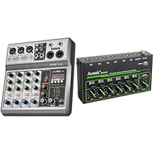 Aveek Professional Audio Mixer & 6 Channel Low Noise Mini Line Audio Mixer