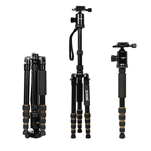 ZoMei Z669 Magnesium Aluminum Alloy Travel Camera Tripod with Ball Head for Canon,Sony,DSLR
