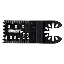 Ettonsun 20Pcs Wood Japan Oscillating Multitool Saw Blades Universal Multi Purpose Tool Blades for Fast Cutting Compatible with Fein Dewalt Multimaster Porter Cable Black&Decker Bosch Craftman