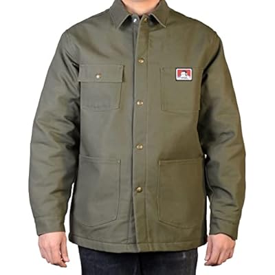BEN DAVIS Original Jacket, Snap Front 397 Olive, Small