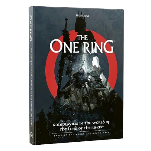 Free League Publishing: The One RingTM Core Game Rules - Hardcover RPG Compendium, Fantasy Tabletop Role Playing Game, The Lord of The RingsTM, Adults, Family, Kids Ages 13