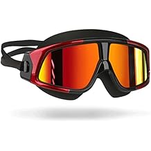 Large Frame Swimming Goggles Waterproof and Anti-Fog HD Unisex, high Myopia Professional Swimming Glasses Goggles (Color : E)