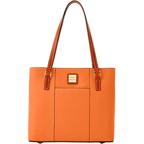 Dooney & Bourke Womens Lexington Tote in Pebble Grain Leather, Handbag with Long Leather Shoulder Straps
