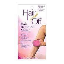 Hair Remover Mitten - All-Natural, Painless & Chemical Free - Full Body Hair Removal - Slows & Lessens Regrowth - Exfoliates Skin (3 Mittens Per Box, Pack of 3)