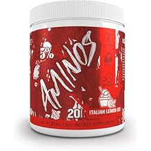 5% Nutrition Code Red Aminos BCAA & EAA Post Workout Recovery Powder | Full Spectrum Essential Amino Acid Complex for Men & Women (Italian Lemon Ice)