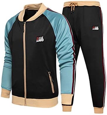 Litteking Men's Tracksuits 2 Piece Outfit Casual Long Sleeve Sweat Suit Set Full Zipper Sports Jogging Suits