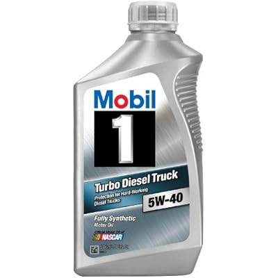Mobil 1 44986 5W-40 Turbo Diesel Truck Synthetic Motor Oil - 1 Quart Pack of 6