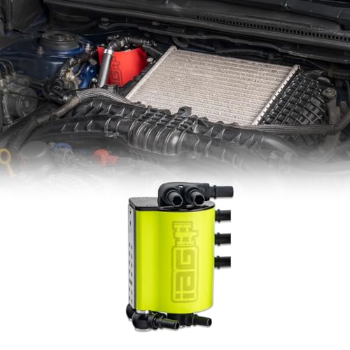 IAG Performance AirOil Separator AOS for Subaru Impreza WRX 15-21 Neon Yellow