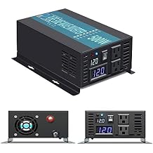 WZRELB RBP-500S-LED 500w Pure Sine Wave Solar Power Inverter 12v 120v 60hz(Black)