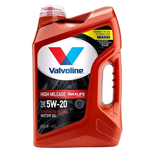Valvoline High Mileage with MaxLife Technology SAE 5W-20 Synthetic Blend Motor Oil 5 QT