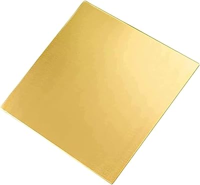 EFARMA Metal Foil Plate,Brass Sheet, 100x200mm Cut Copper Metal Plate for DIY Handmade Material Metalworking,100x200x3mm Size : 100x200x5mm