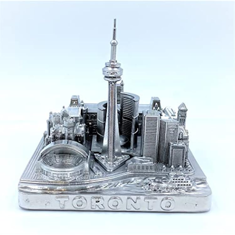 ZIZO Skyline 3D Model Modern The World Landmarks Model Buildings City Skyline Statue for Home Decor for Boy Friends Gold 4 Toronto