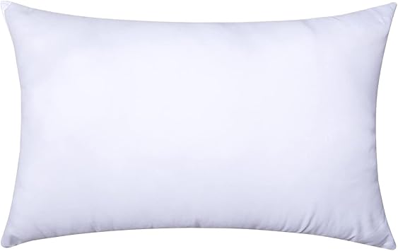 MIULEE Throw Pillow Insert Premium Pillow Stuffer Sham Rectangle for Decorative Cushion Bed Couch Sofa 12x20 Inch