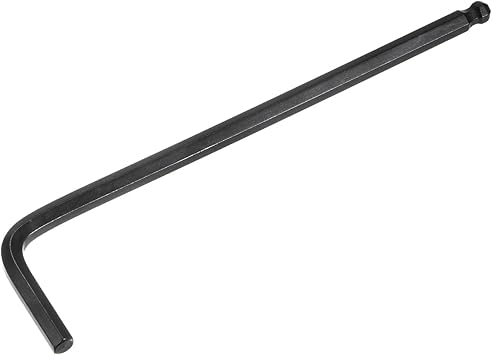 uxcell 3/16" Ball End Hex Key Wrench, L Shaped Long Arm CR-V Repairing Tool, Black