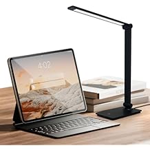 LUJOLUMIN LED Desk Lamp for Home Office, Bright Desk Light for Study, Dimmable Reading Lamp,700 Lumen, 3 Brightness Levels, Touch Control, LED Foldable Led Lamp for Kids