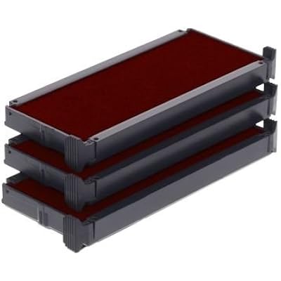 Trodat Replacement Ink Cartridge 64915 - Pack of 3 Color red