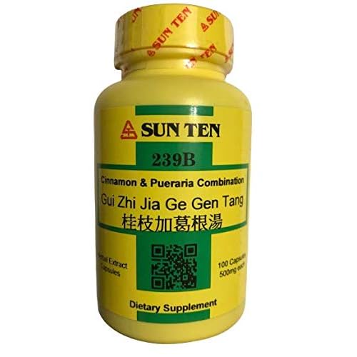 Sun Ten - GUI Zhi Jia Ge Gen Tang Cinnamon and Pueraria Combination, 100 Capsules