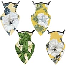 4 Pack valley (1) Neck Gaiter, Cooling Breathable Face Mask UV Protection Scarf Hiking Bandana for Men/Women