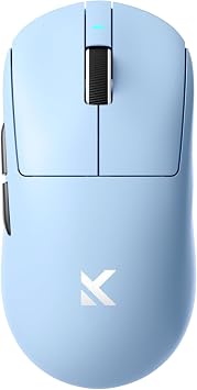 MCHOSE A7 Ultra Wireless Gaming Mouse, Tri-Mode Connection, 59 Grams, PAW3950 42K DPI Sensor, Wired/Wireless Dual 8K Polling, 130 Hour Battery Life - Blue