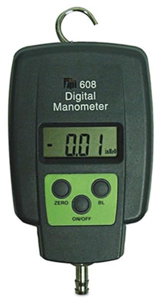Test Products International Portable Manometer,0-15 Kpa 608-1 Each