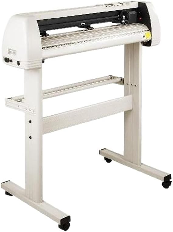 Vinyl Cutter Plotter Sign Cutting Machine with 20 Blades LCD Signmaster Software USB Port 2 Pinch Rollers Durability, Efficience