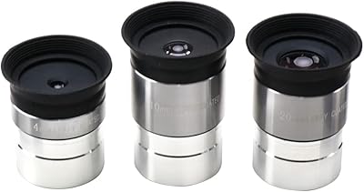 Complete Telescope Eyepiece Set - Multi-Coated Optics - 1.25 inch Eyepiece Set with 4mm, 10mm, 20mm Lenses, 5X Barlow Lens, 2 Moon Filters, 2 Polarizing Filters