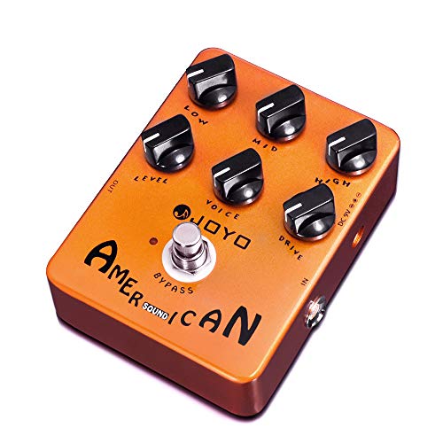 JOYO American Sound Amp Simulator Pedal of Fd 57 Deluxe Amplifier from Clean to Overdrive Sound for Electric Guitar Effect - Bypass JF-14
