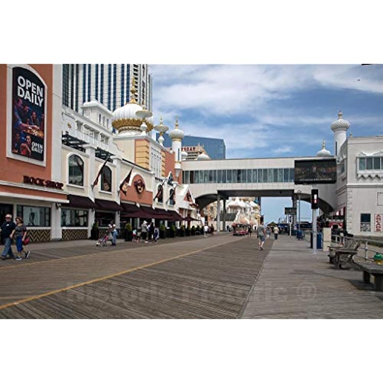 Photograph - The casino, originally known as the Trump Taj Mahal, was inaugurated by its then-owner Donald Trump in 1990, and was built at a total cost of nearly one billion dollars 7 24in x 16in