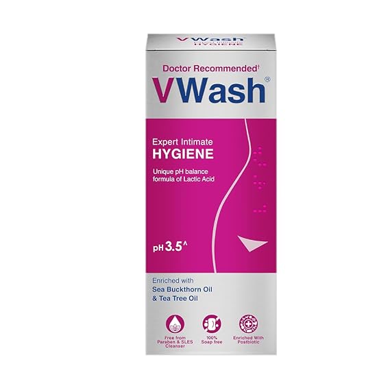 VWash Plus for Feminine Care and Hygiene, 100 ML