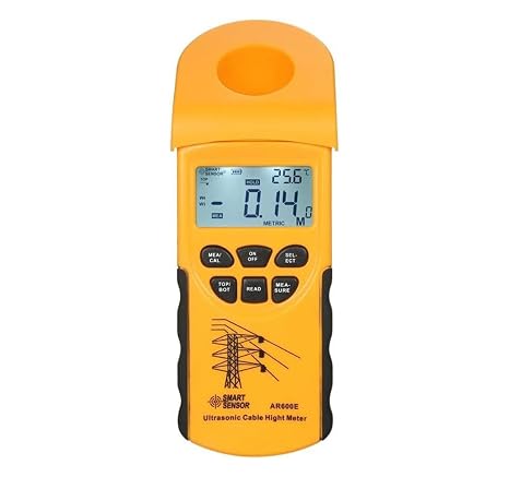 AR600E Cable Height Meter Digital Ultrasonic Cable Height Meter Measurement Range up to 23m