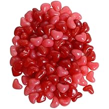 Red Candy Hearts for Valentine Day - Sweet and Sour Valentines Jelly Beans - 3.5 oz Heart Shaped Jelly Beans - Valentines Day Candy for Party Favors and Celebrations