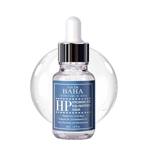 Panthenol 4% Serum - Vitamin B5 Facial Hydrating Serum with Aloe Vera, Hyaluronic Acid, White Tea Extract - For All Skin Types, 1 Fl Oz (30ml)