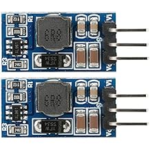 2Pcs DC-DC Boost Converter Module 2.6-5.5 to 5V/6V/9V/12V Step-up Voltage Regulator Voltage Converter for LED Motor(6V, with Pin)