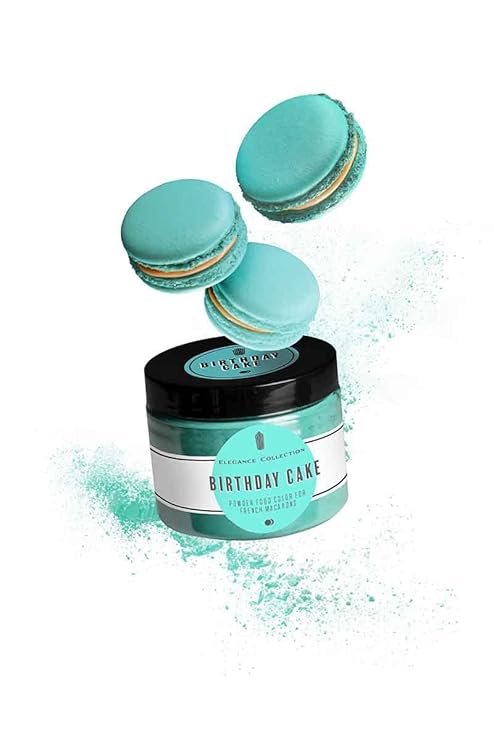 Pastry Chef's Boutique Elegance Collection Macaron Powder Color for French Macarons - Birthday Cake - 50 gr