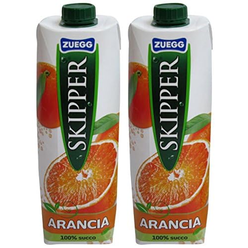 Zuegg: Skipper Arancia Orange Juice 33.8 Fluid Ounce 1l Package Pack of 2 [ Italian Import ]