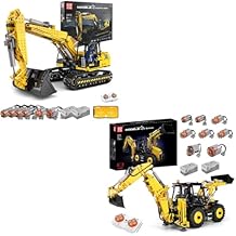 Mould King 13112 RC Excavator Building Set 17036 Excavator and Bulldozer 2 in 1