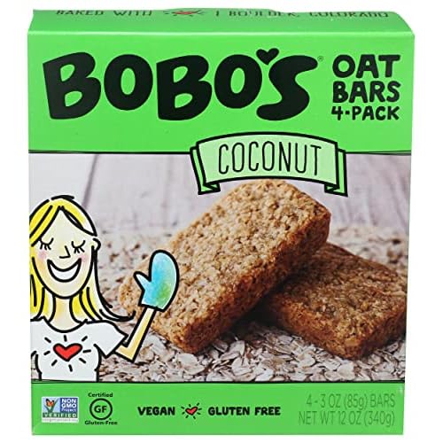 Bobos Oat Bars Coconut Oat Bar 4 Count, 3 OZ