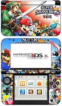 New Super Smash Bros 4 SSB4 Game Skin Compatible with The 3DS XL Console