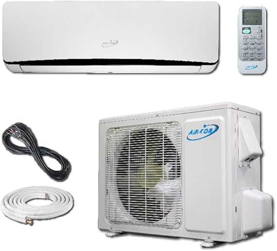 Air-Con 9000 BTU Ductless Mini Split Air Conditioner Heat Pump System 19 SEER 110-120V