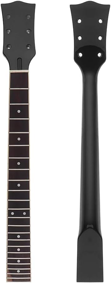 Alnicov Gibson LP Guitar Neck Replacement 22 Frets Black Gloss 2